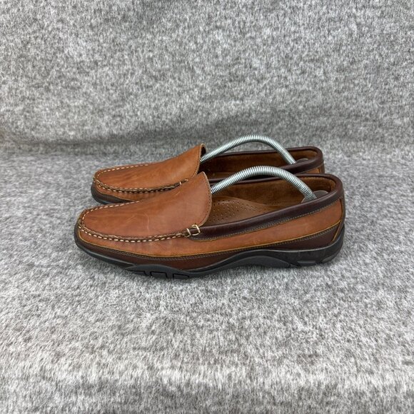 ✅Allen Edmonds Boulder Loafers Mens 9.5D Brown Leather Slip-On Driving Moc/Shoes - Picture 9 of 12